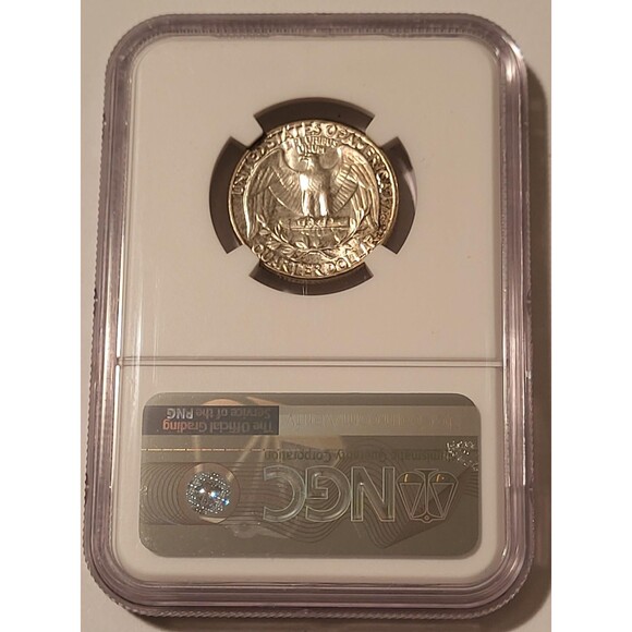 1958 Washington Quarter MS64 NGC Toning - Picture 2 of 4